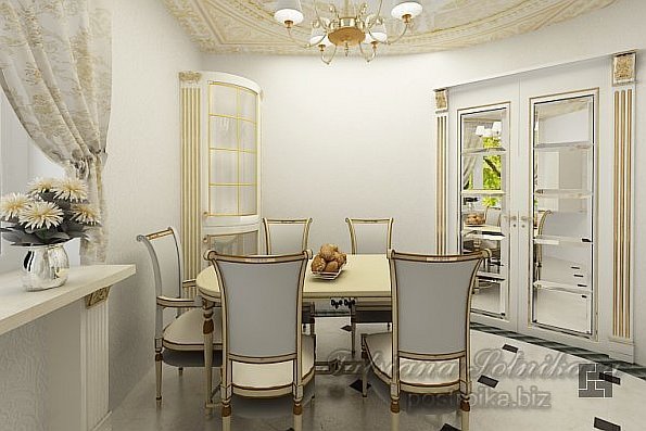 Кухня классика в светлых тонах
