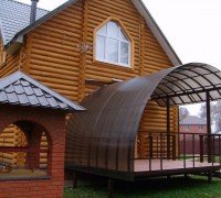 оригинальное крыльцо в частном доме